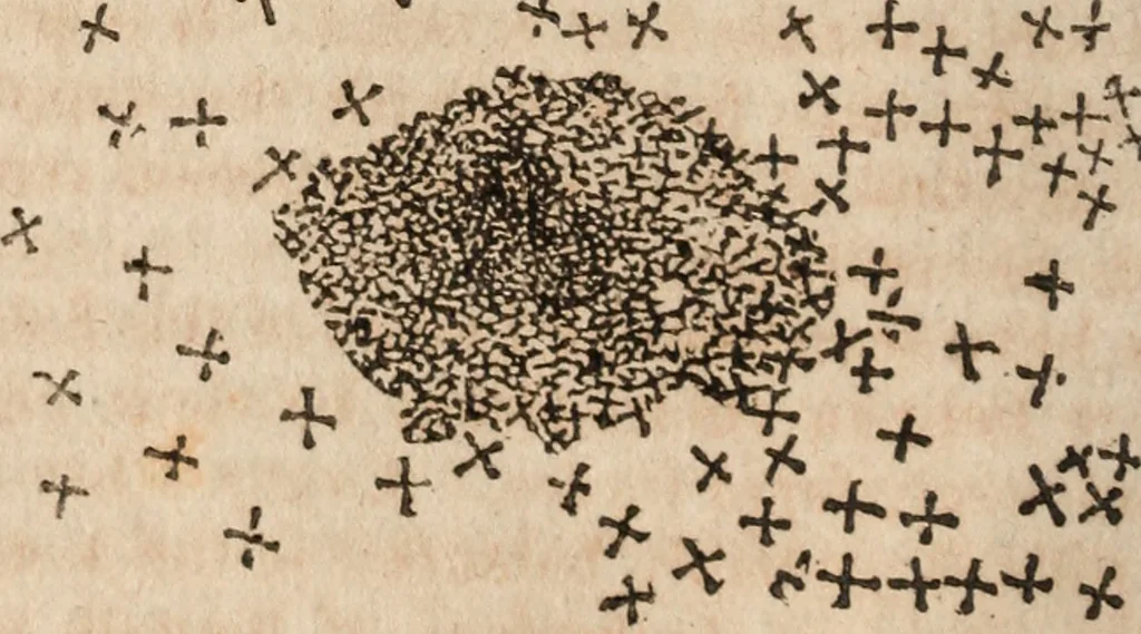 An illustration from A view of the heavens, 1826, leaf 63