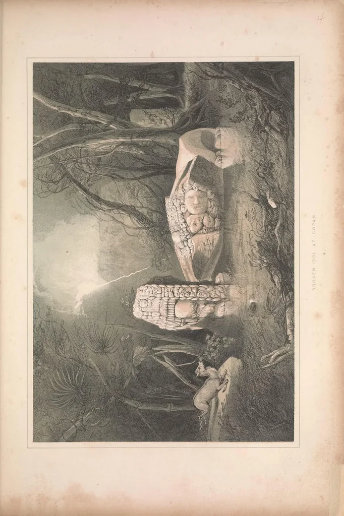 An illustration from Views of ancient monuments in Central America, Chiapas and Yucatan, 1844, leaf 47
