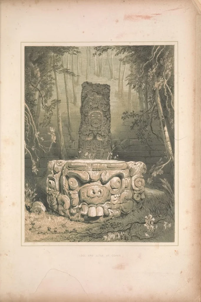 An illustration from Views of ancient monuments in Central America, Chiapas and Yucatan, 1844, leaf 51