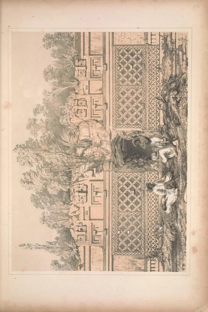 An illustration from Views of ancient monuments in Central America, Chiapas and Yucatan, 1844, leaf 65