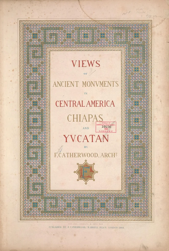 An illustration from Views of ancient monuments in Central America, Chiapas and Yucatan, 1844, leaf 9
