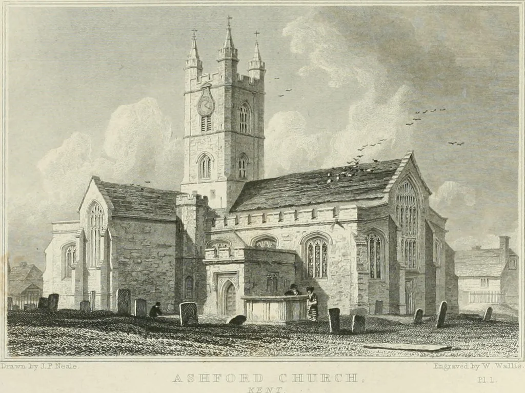 An illustration from Views of the most interesting collegiate and parochial churches in Great Britain; including screens, fonts, monuments .., 1824, leaf 168