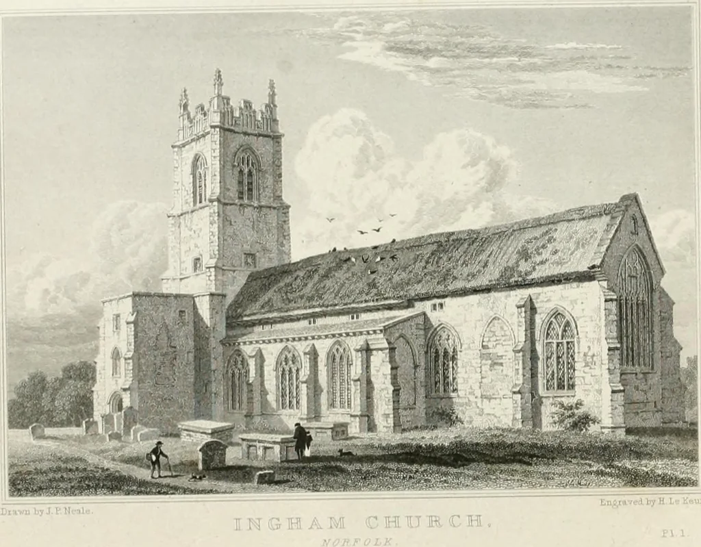 An illustration from Views of the most interesting collegiate and parochial churches in Great Britain; including screens, fonts, monuments .., 1824, leaf 179