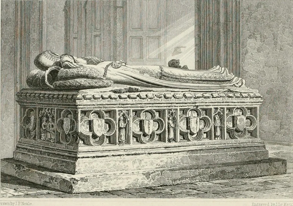 An illustration from Views of the most interesting collegiate and parochial churches in Great Britain; including screens, fonts, monuments .., 1824, leaf 185