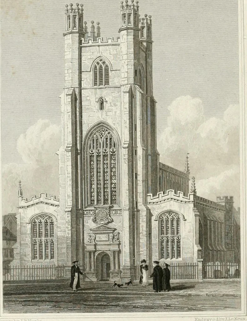 An illustration from Views of the most interesting collegiate and parochial churches in Great Britain; including screens, fonts, monuments .., 1824, leaf 19