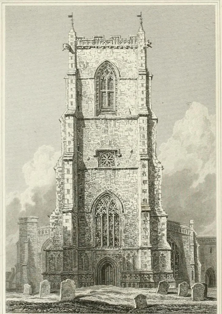 An illustration from Views of the most interesting collegiate and parochial churches in Great Britain; including screens, fonts, monuments .., 1824, leaf 201