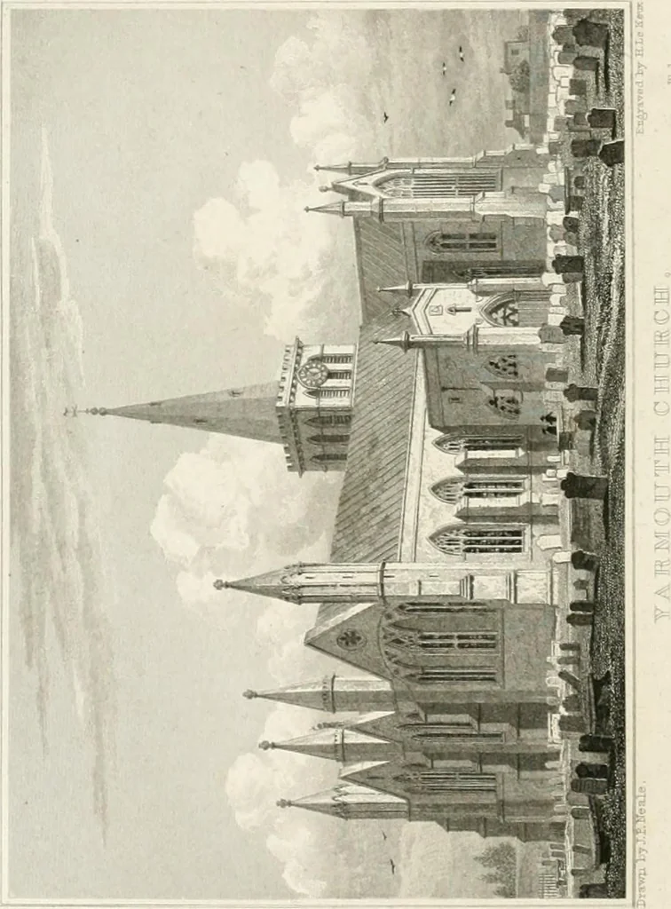 An illustration from Views of the most interesting collegiate and parochial churches in Great Britain; including screens, fonts, monuments .., 1824, leaf 209