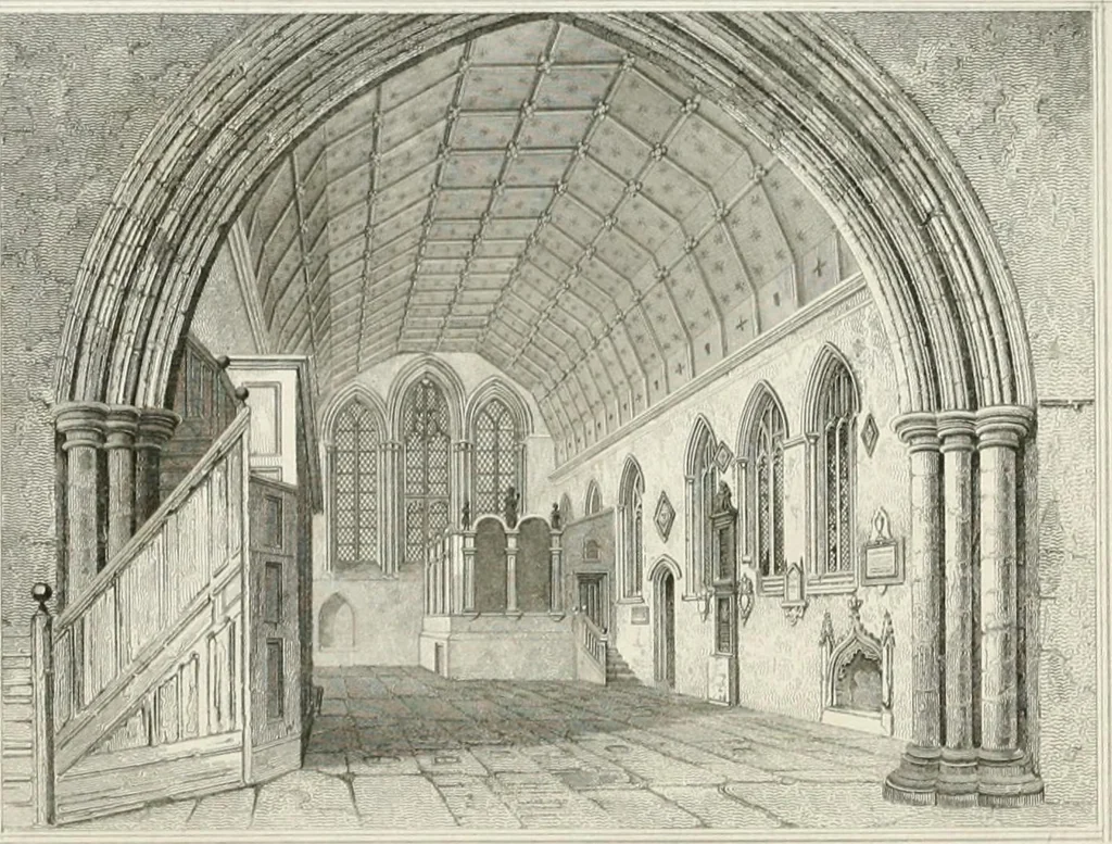 An illustration from Views of the most interesting collegiate and parochial churches in Great Britain; including screens, fonts, monuments .., 1824, leaf 219