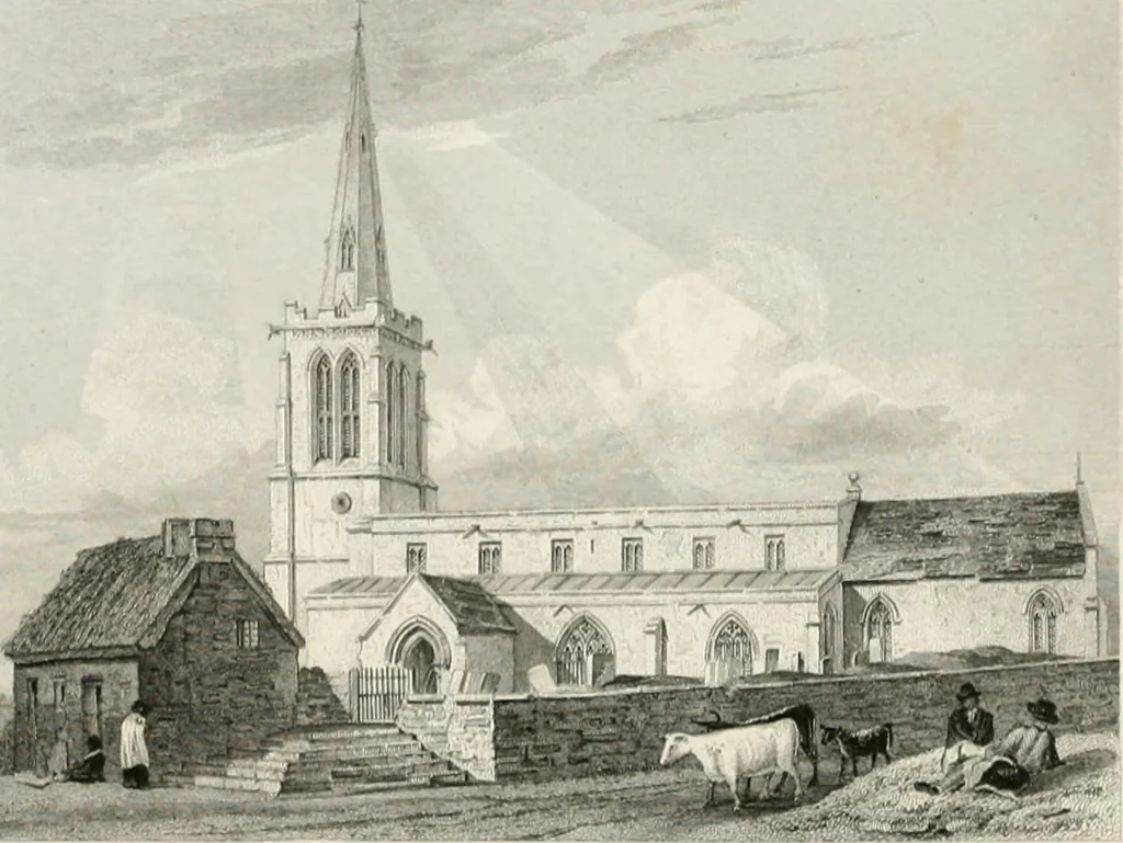 An illustration from Views of the most interesting collegiate and parochial churches in Great Britain; including screens, fonts, monuments .., 1824, leaf 231