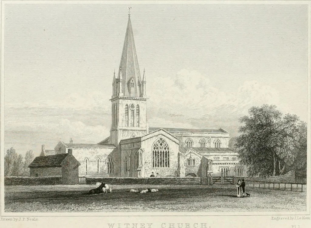 An illustration from Views of the most interesting collegiate and parochial churches in Great Britain; including screens, fonts, monuments .., 1824, leaf 265