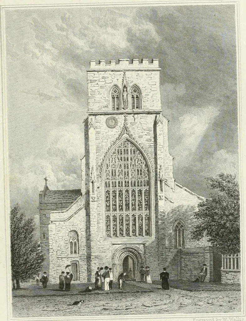 An illustration from Views of the most interesting collegiate and parochial churches in Great Britain; including screens, fonts, monuments .., 1824, leaf 270