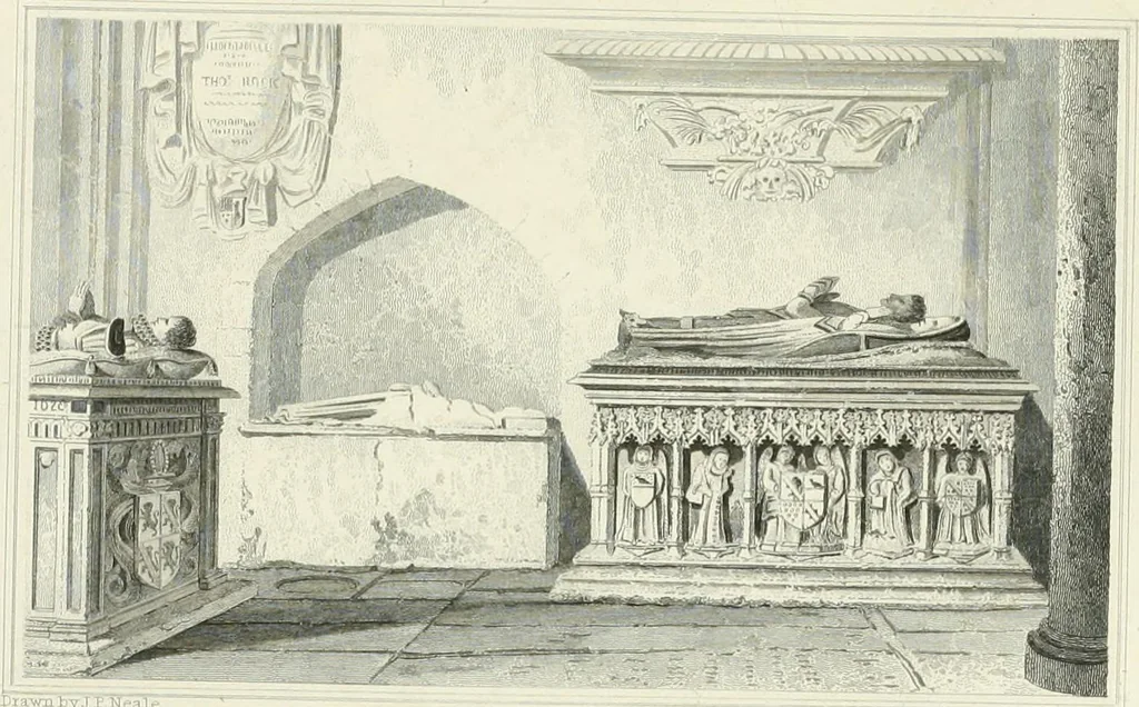 An illustration from Views of the most interesting collegiate and parochial churches in Great Britain; including screens, fonts, monuments .., 1824, leaf 278