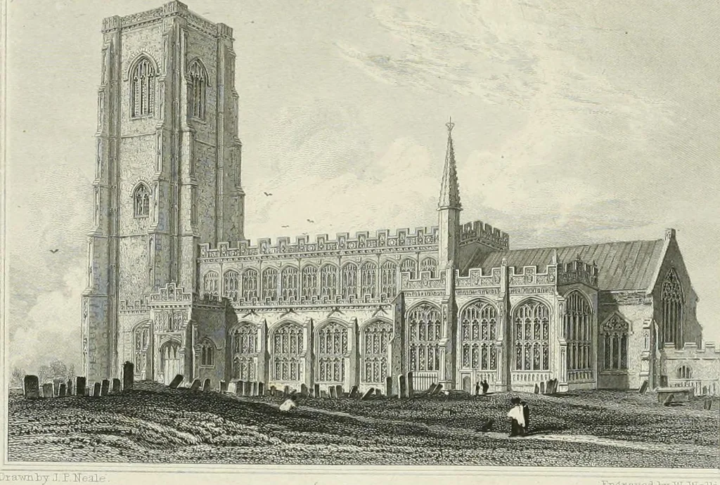 An illustration from Views of the most interesting collegiate and parochial churches in Great Britain; including screens, fonts, monuments .., 1824, leaf 286