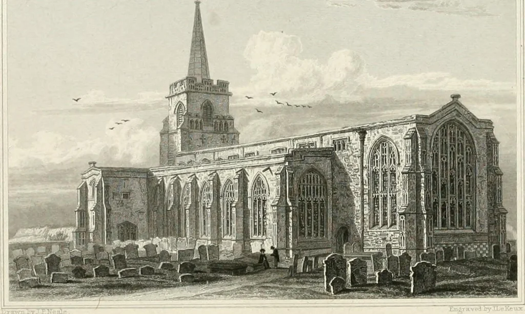 An illustration from Views of the most interesting collegiate and parochial churches in Great Britain; including screens, fonts, monuments .., 1824, leaf 301