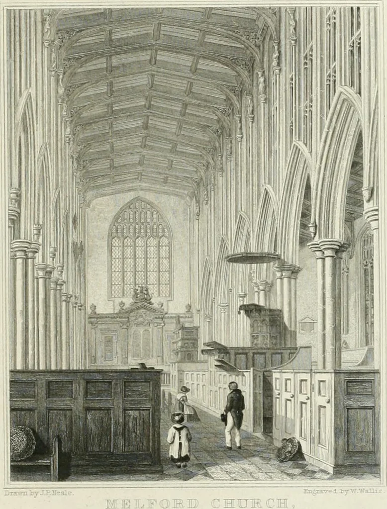 An illustration from Views of the most interesting collegiate and parochial churches in Great Britain; including screens, fonts, monuments .., 1824, leaf 312