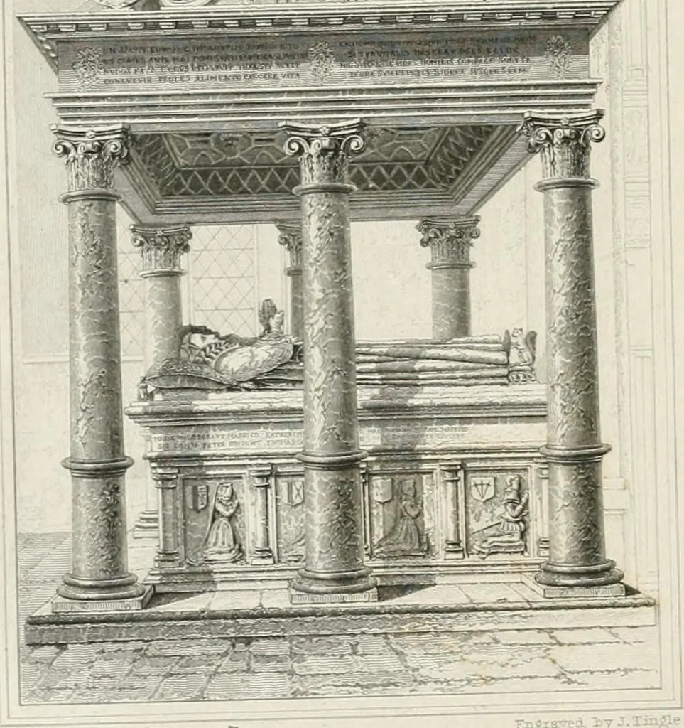 An illustration from Views of the most interesting collegiate and parochial churches in Great Britain; including screens, fonts, monuments .., 1824, leaf 33