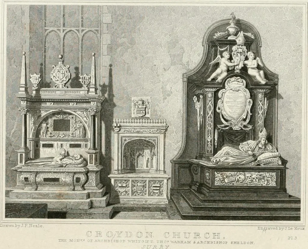 An illustration from Views of the most interesting collegiate and parochial churches in Great Britain; including screens, fonts, monuments .., 1824, leaf 351
