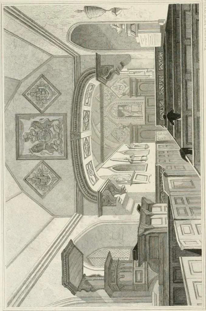 An illustration from Views of the most interesting collegiate and parochial churches in Great Britain; including screens, fonts, monuments .., 1824, leaf 37