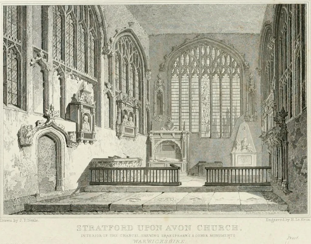 An illustration from Views of the most interesting collegiate and parochial churches in Great Britain; including screens, fonts, monuments .., 1824, leaf 371
