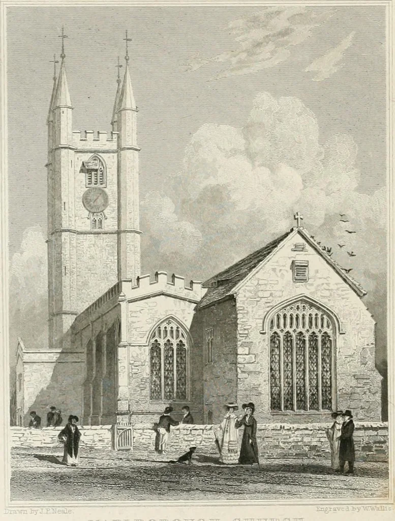 An illustration from Views of the most interesting collegiate and parochial churches in Great Britain; including screens, fonts, monuments .., 1824, leaf 379