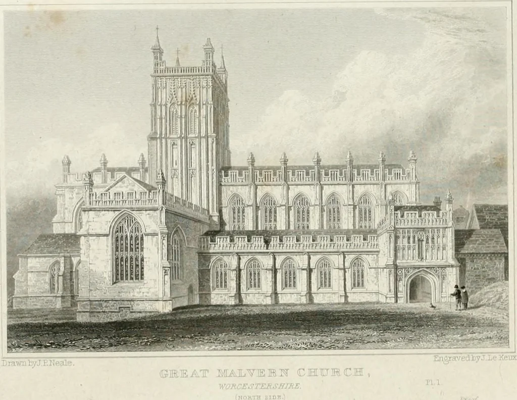 An illustration from Views of the most interesting collegiate and parochial churches in Great Britain; including screens, fonts, monuments .., 1824, leaf 391