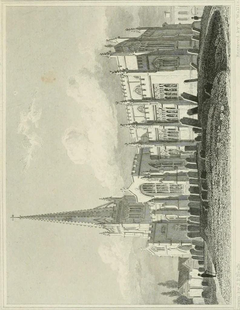 An illustration from Views of the most interesting collegiate and parochial churches in Great Britain; including screens, fonts, monuments .., 1824, leaf 44