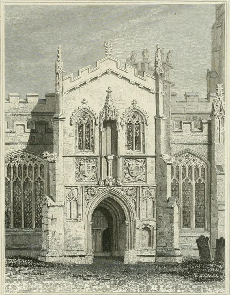 An illustration from Views of the most interesting collegiate and parochial churches in Great Britain; including screens, fonts, monuments .., 1824, leaf 48