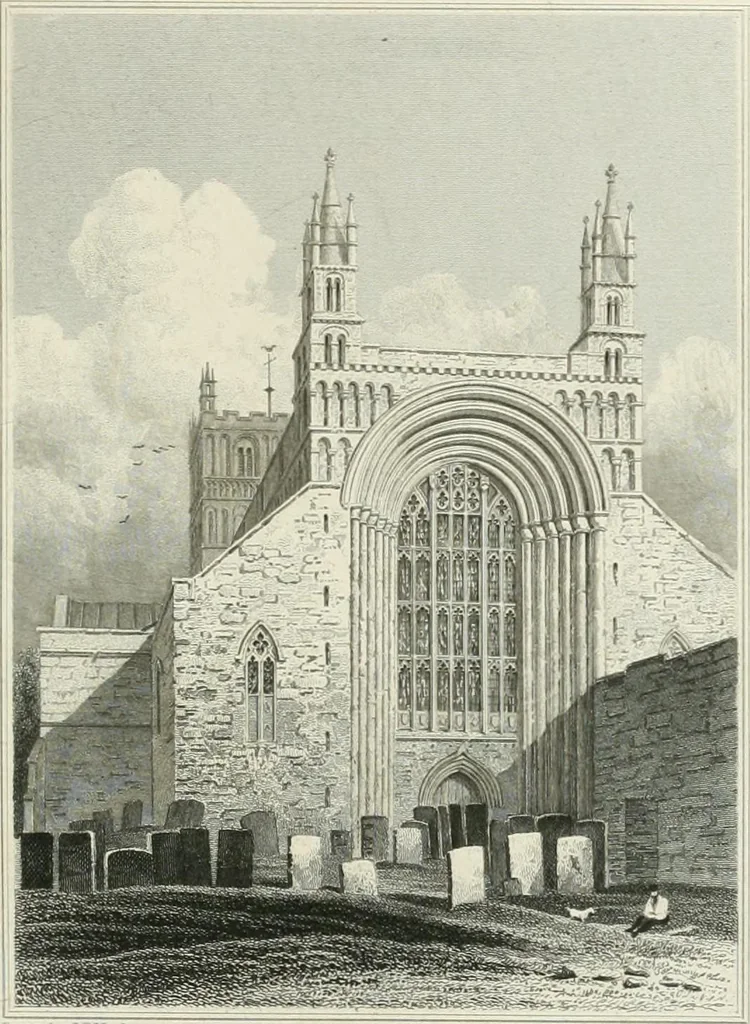 An illustration from Views of the most interesting collegiate and parochial churches in Great Britain; including screens, fonts, monuments .., 1824, leaf 86