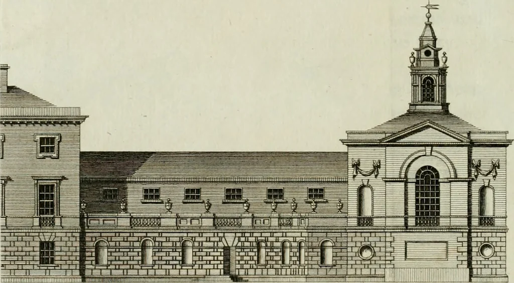 An illustration from Views of the most remarkable public buildings, monuments and other edifices in the city of Dublin, 1780, leaf 121