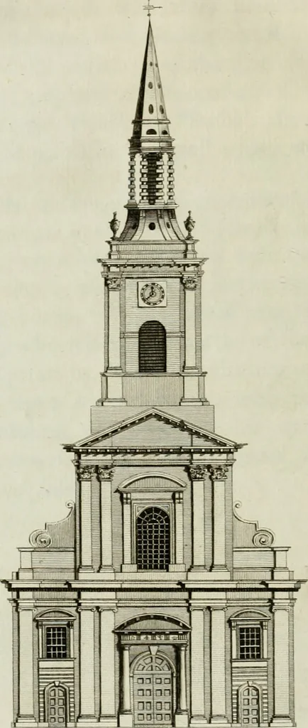 An illustration from Views of the most remarkable public buildings, monuments and other edifices in the city of Dublin, 1780, leaf 149