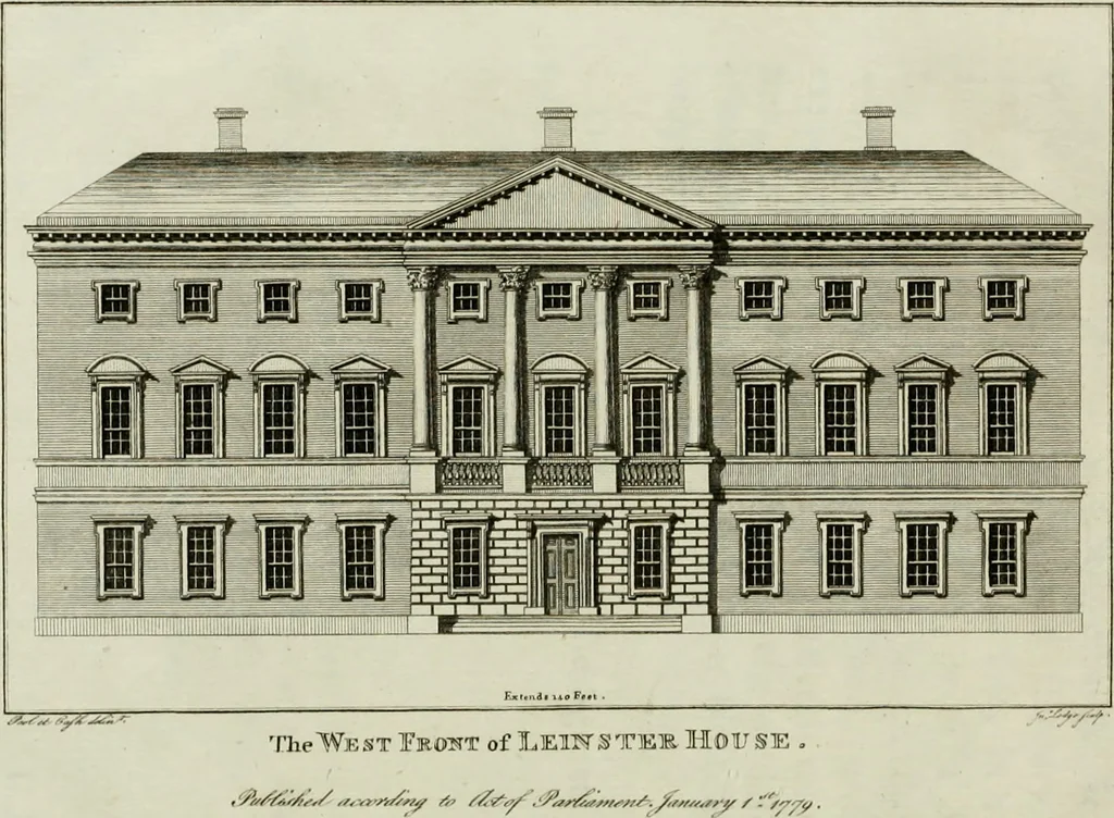 An illustration from Views of the most remarkable public buildings, monuments and other edifices in the city of Dublin, 1780, leaf 185