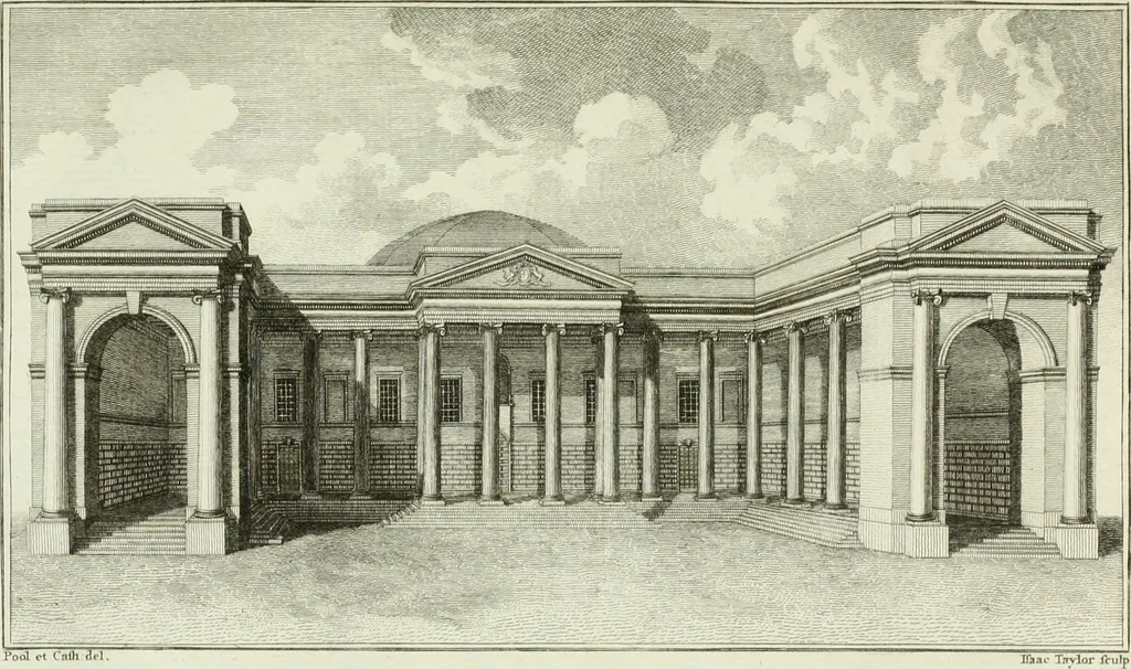 An illustration from Views of the most remarkable public buildings, monuments and other edifices in the city of Dublin, 1780, leaf 58