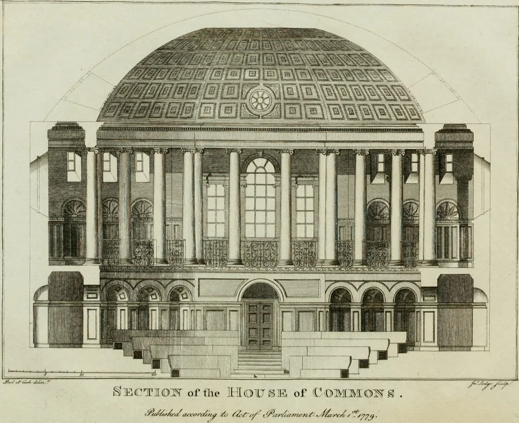 An illustration from Views of the most remarkable public buildings, monuments and other edifices in the city of Dublin, 1780, leaf 61
