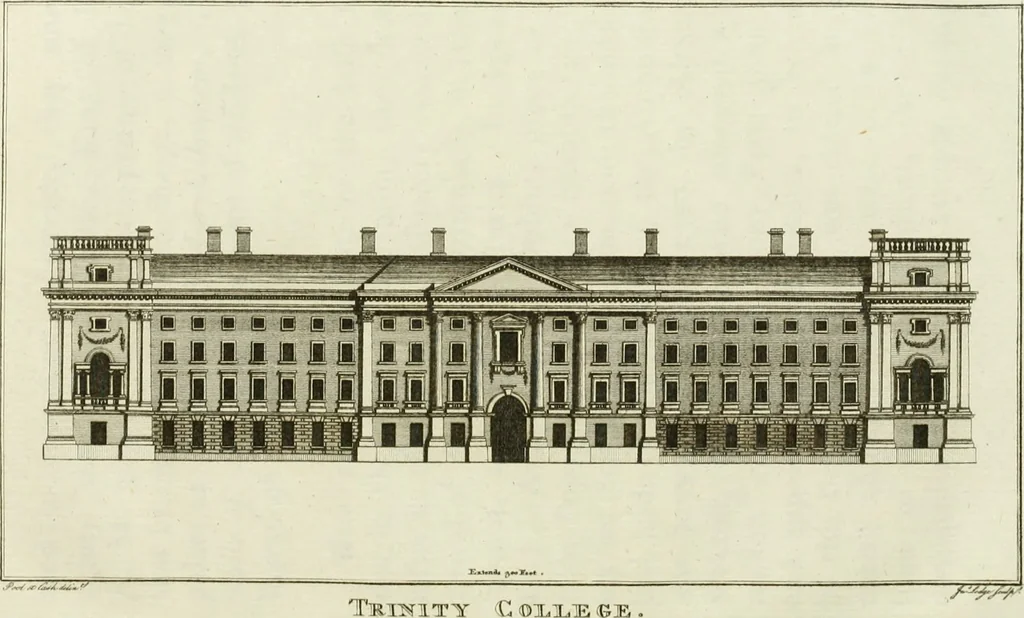 An illustration from Views of the most remarkable public buildings, monuments and other edifices in the city of Dublin, 1780, leaf 64