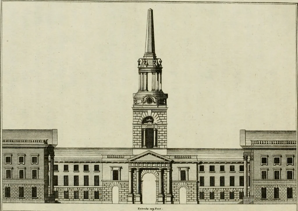 An illustration from Views of the most remarkable public buildings, monuments and other edifices in the city of Dublin, 1780, leaf 73