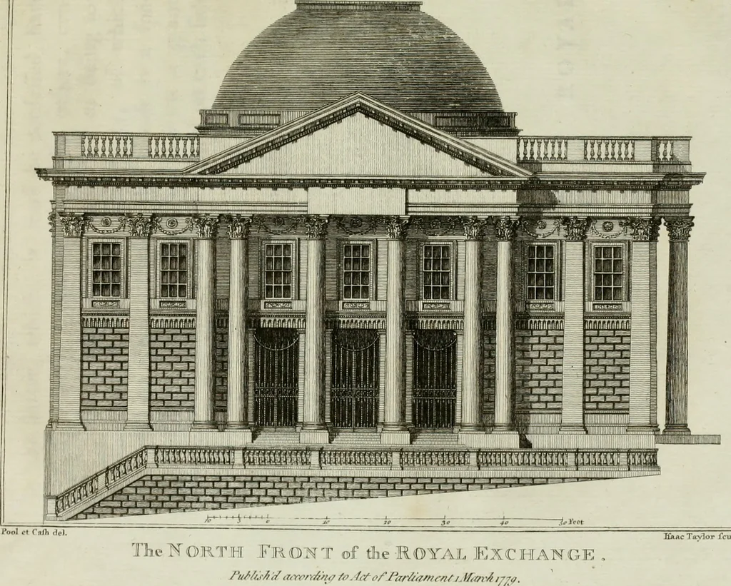 An illustration from Views of the most remarkable public buildings, monuments and other edifices in the city of Dublin, 1780, leaf 85
