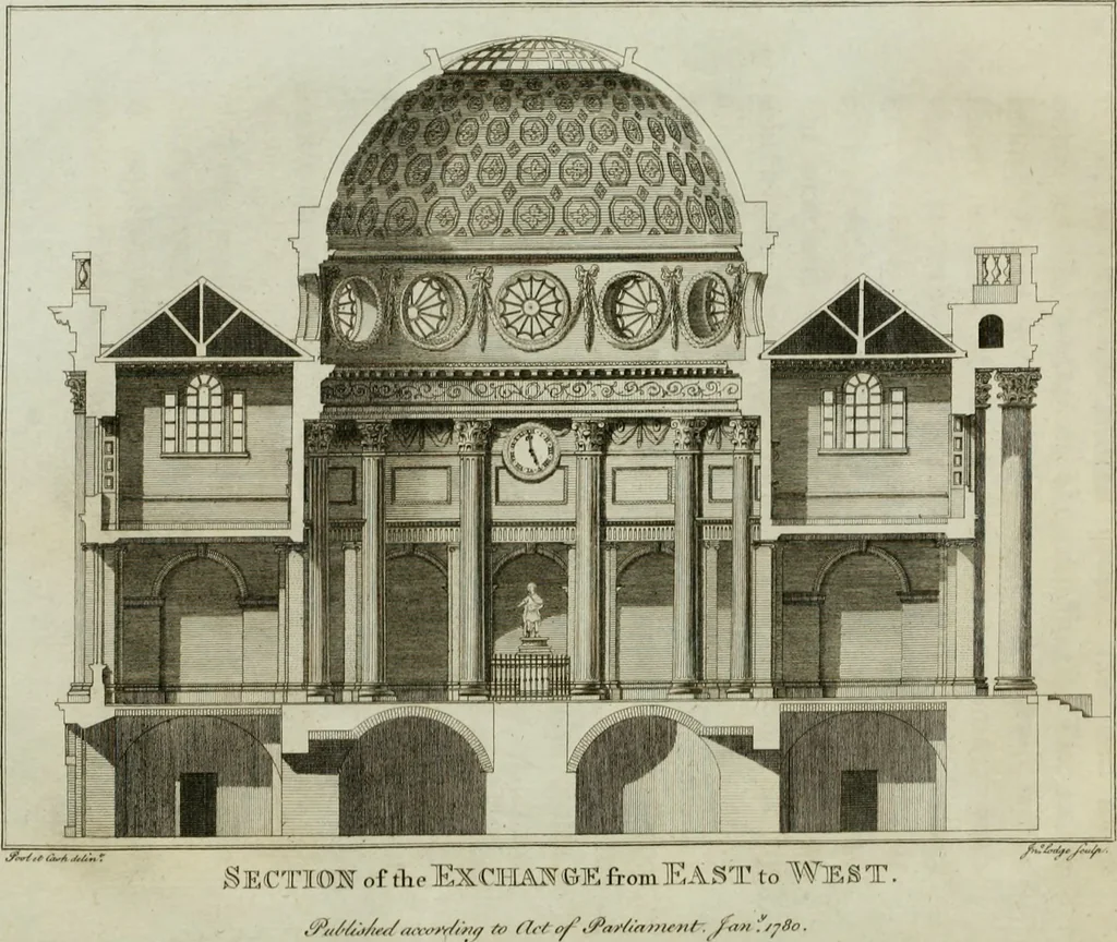 An illustration from Views of the most remarkable public buildings, monuments and other edifices in the city of Dublin, 1780, leaf 89