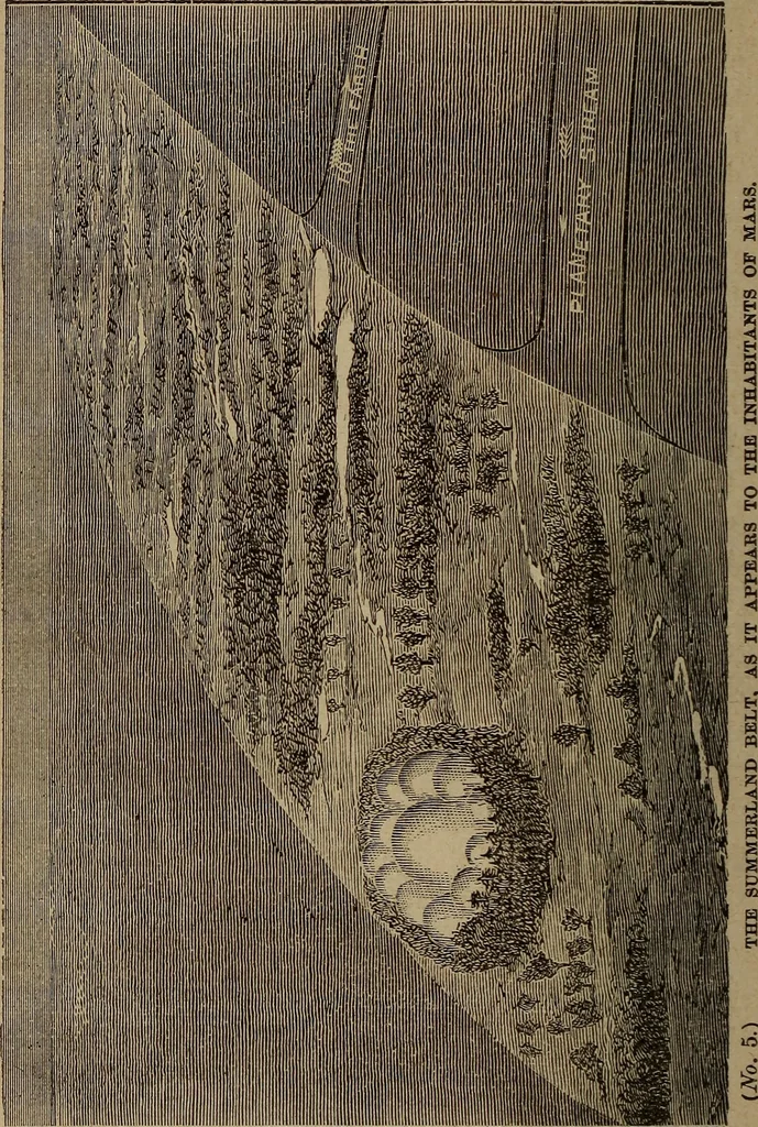 An illustration from Views of our heavenly home : a sequel to a Stellar key to the summer-land, 1878, leaf 151