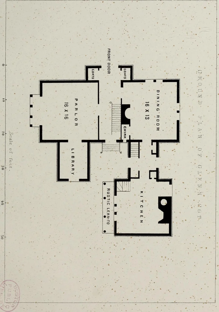 An illustration from Views : with ground plans of the Highland cottages at Roxbury (near Boston), 1845, leaf 32