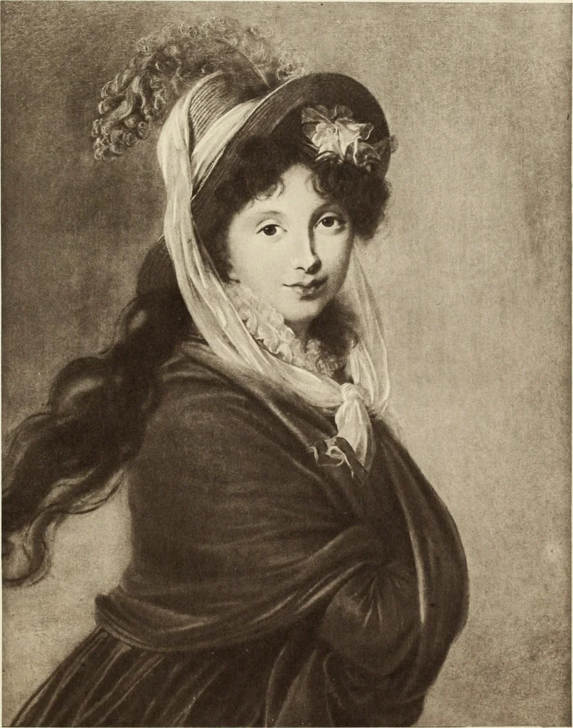 An illustration from Vigée-Lebrun, 1755-1842 : her life, works, and friendships : with a catalogue raisonné of the artist's pictures, 1915, leaf 378