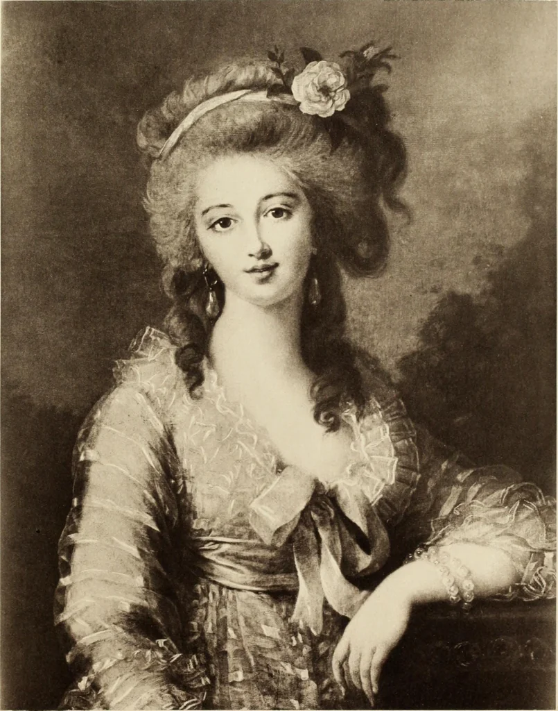 An illustration from Vigée-Lebrun, 1755-1842 : her life, works, and friendships : with a catalogue raisonné of the artist's pictures, 1915, leaf 394