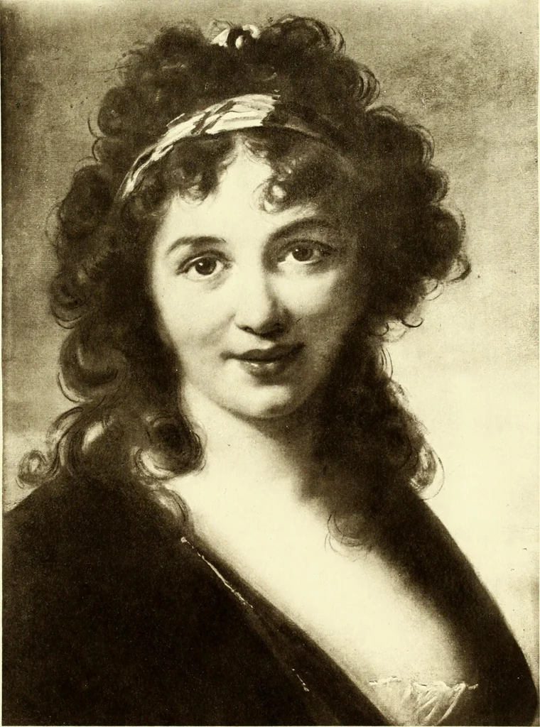 An illustration from Vigée-Lebrun, 1755-1842 : her life, works, and friendships : with a catalogue raisonné of the artist's pictures, 1915, leaf 358
