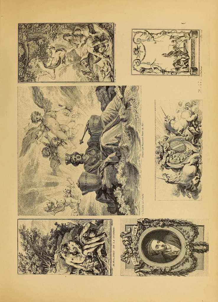 An illustration from Vignettes du XVIIéme siècle et du XVIIIéme siècle, 1900, leaf 107