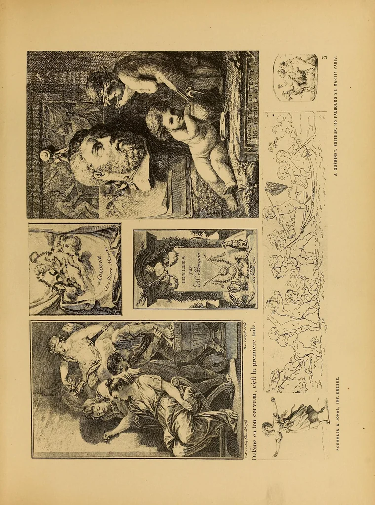 An illustration from Vignettes du XVIIéme siècle et du XVIIIéme siècle, 1900, leaf 11