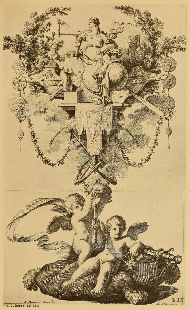 An illustration from Vignettes du XVIIéme siècle et du XVIIIéme siècle, 1900, leaf 127