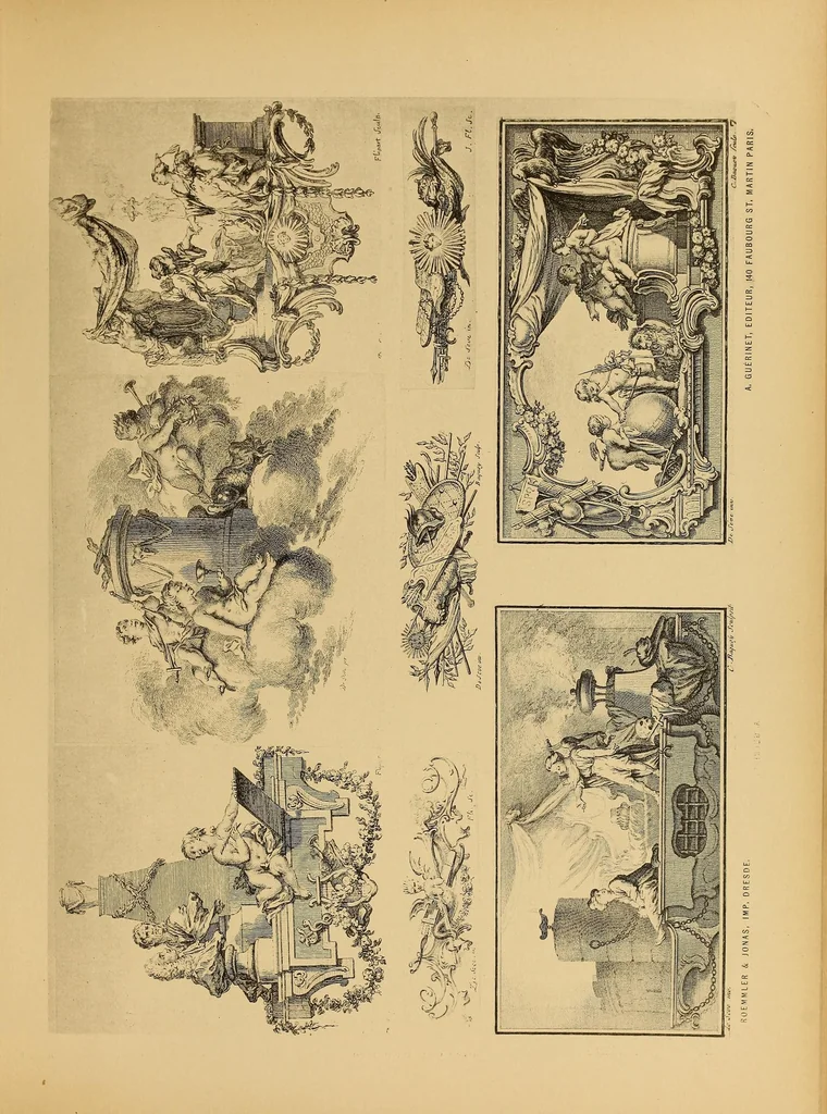 An illustration from Vignettes du XVIIéme siècle et du XVIIIéme siècle, 1900, leaf 19