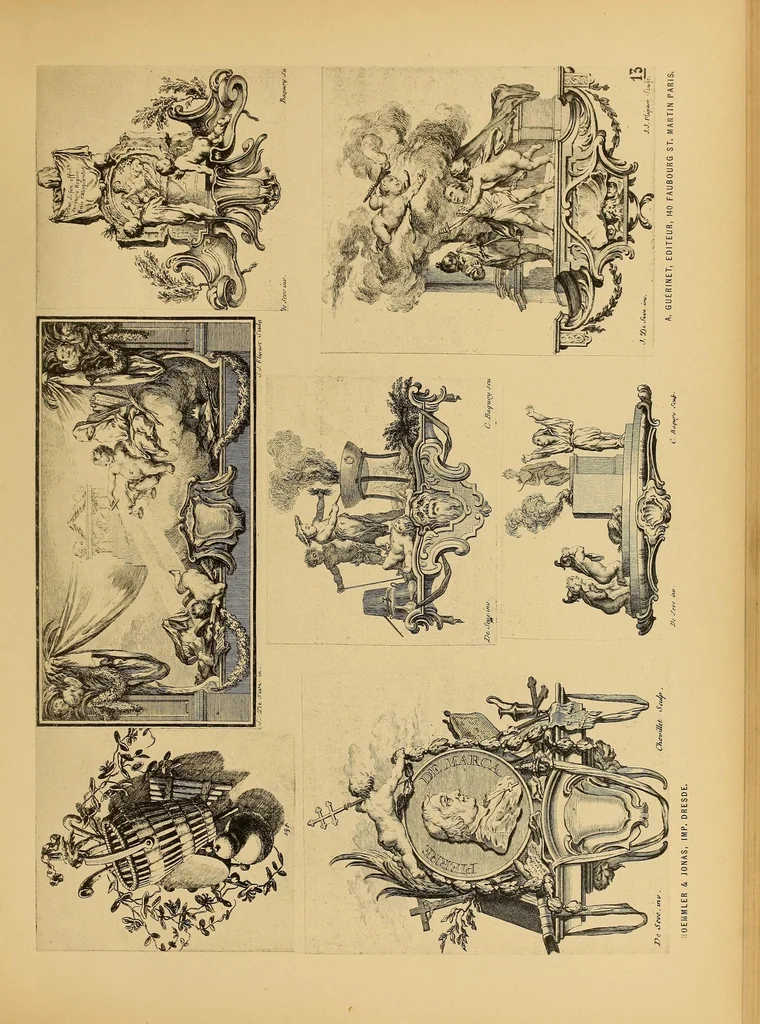 An illustration from Vignettes du XVIIéme siècle et du XVIIIéme siècle, 1900, leaf 31