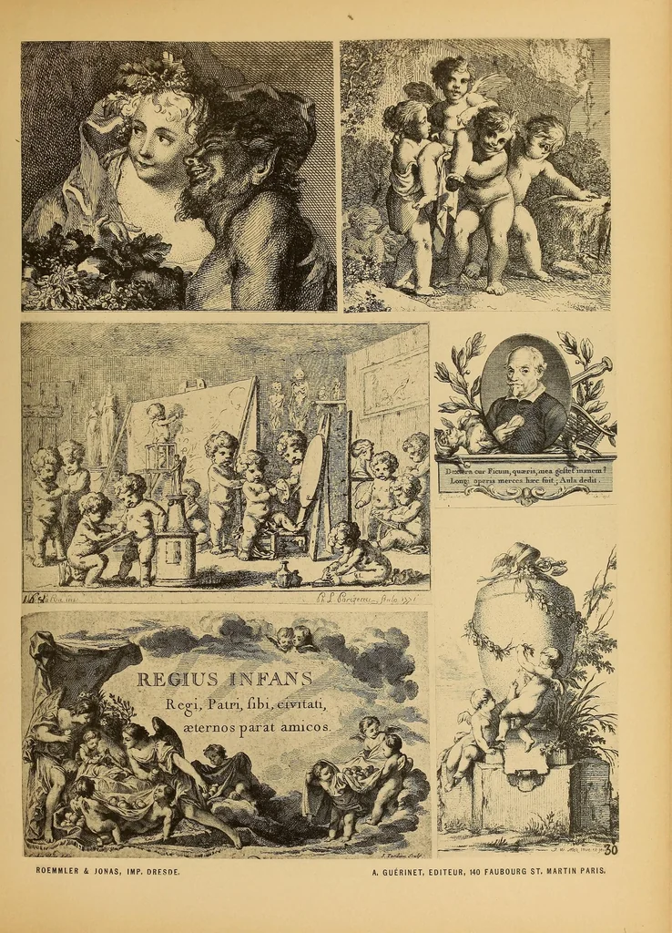 An illustration from Vignettes du XVIIéme siècle et du XVIIIéme siècle, 1900, leaf 65