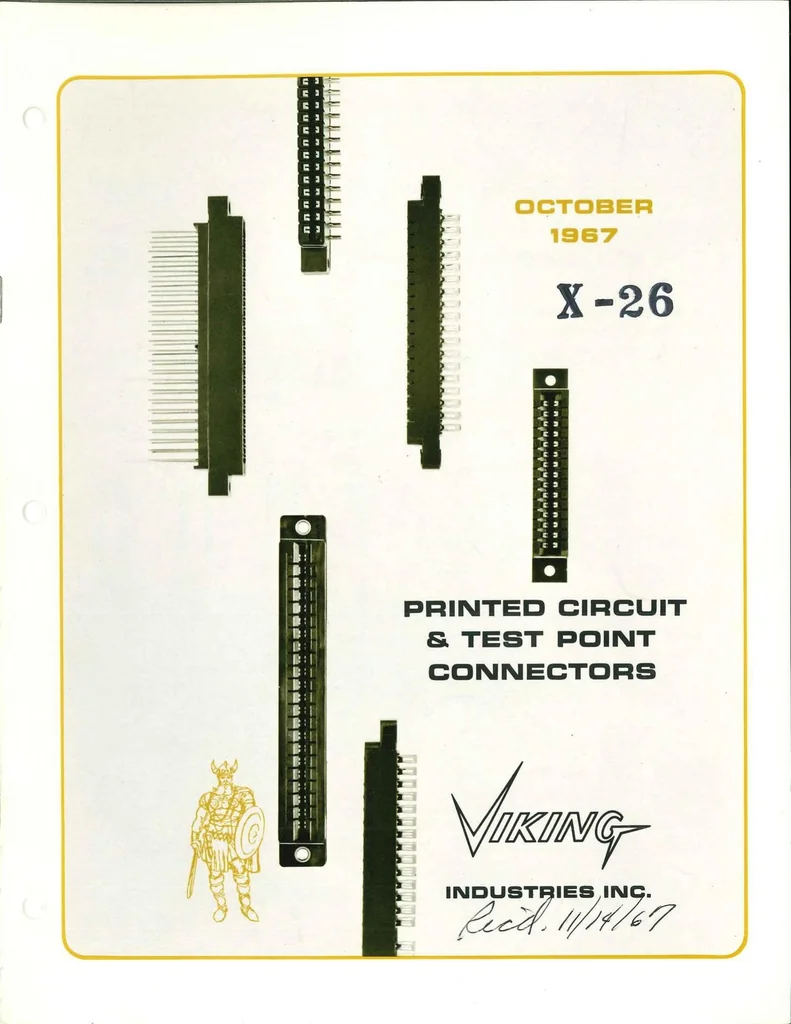 An illustration from Viking Printed Circuit Connectors 1967, 1967, leaf 0