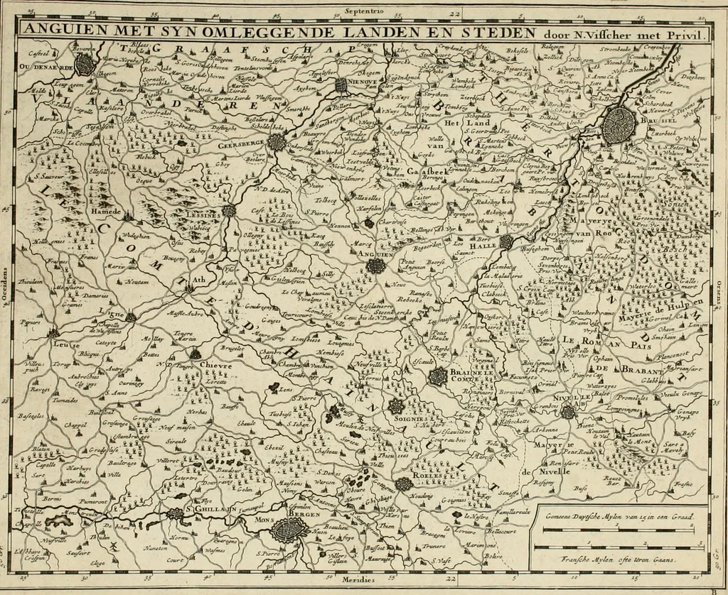 An illustration from Villa Angiana, vulgo het Perc van Anguien, 1685, leaf 12